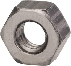 Made in USA - 5/16-18 UNC Steel Right Hand Hex Nut - 1/2" Across Flats, 0.273" High, Zinc Clear Finish - Best Tool & Supply