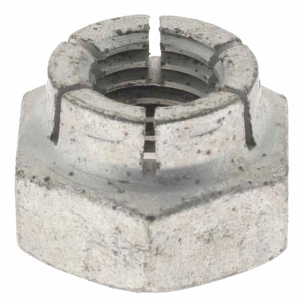 Value Collection - 1/4-28 UNJF Grade 2 Hex Lock Nut with Expanding Flex Top - Best Tool & Supply