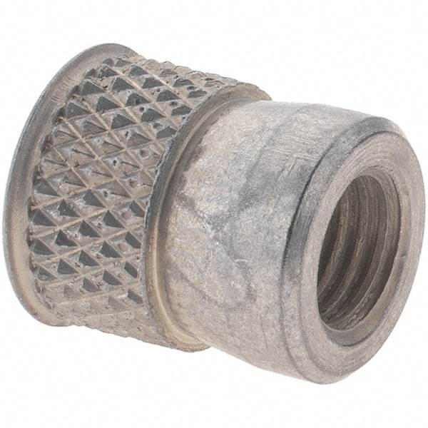 Value Collection - 5/16-24 UNF Steel Flush Press Fit Threaded Insert - 0.615" OAL, 0.528" Insert Diam, 17/32" Hole Diam, 17/32" Drill - Best Tool & Supply