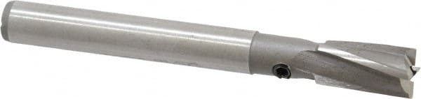 Made in USA - 9/32" Diam, 1/4" Shank, Diam, 4 Flutes, Straight Shank, Interchangeable Pilot Counterbore - Best Tool & Supply