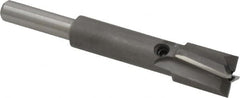 Made in USA - 15/32" Diam, 1/4" Shank, Diam, 4 Flutes, Straight Shank, Interchangeable Pilot Counterbore - Best Tool & Supply