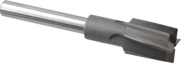 Made in USA - 1-1/16" Diam, 1/2" Shank, Diam, 4 Flutes, Straight Shank, Interchangeable Pilot Counterbore - Best Tool & Supply