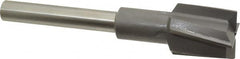 Made in USA - 1-3/16" Diam, 1/2" Shank, Diam, 4 Flutes, Straight Shank, Interchangeable Pilot Counterbore - Best Tool & Supply