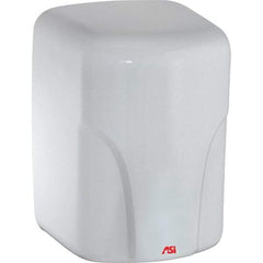 ASI-American Specialties, Inc. - 1600 Watt White Finish Electric Hand Dryer - 220-240 Volts, 7.3 Amps, 8-1/16" Wide x 11-19/64" High x 7-5/64" Deep - Best Tool & Supply