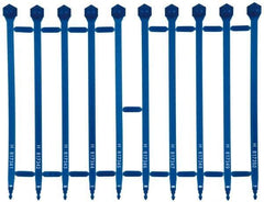 Pryor - 8.27 Inch Long, 8.5 Kg Breaking Strength, Bulldog Indicative Seal - 7 Inch Operating Length, Blue Polypropylene - Best Tool & Supply