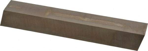 Cleveland - M42 Cobalt Square Tool Bit Blank - 1" Wide x 1" High x 7" OAL, 2 Beveled Ends, 10° Bevel Angle, Ground - Exact Industrial Supply