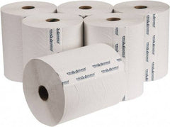 PRO-SOURCE - Hard Roll of 1 Ply White Paper Towels - 10" Wide, 800' Roll Length - Best Tool & Supply