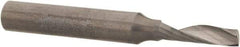 Accupro - 5/32" Cutting Diam x 9/16" Length of Cut, 1 Flute, Upcut Spiral Router Bit - Uncoated, Right Hand Cut, Solid Carbide, 2" OAL x 1/4" Shank Diam, Single Edge, 21° Helix Angle - Best Tool & Supply