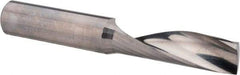 Accupro - 1/2" Cutting Diam x 1-5/8" Length of Cut, 1 Flute, Upcut Spiral Router Bit - Uncoated, Right Hand Cut, Solid Carbide, 3-1/2" OAL x 1/2" Shank Diam, Single Edge, 21° Helix Angle - Best Tool & Supply