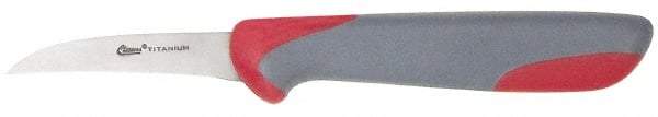 Clauss - 2-1/2" Long Blade, Stainless Steel, Fine Edge, Paring Knife - 7-1/2" OAL, Comfort Grip Handle - Best Tool & Supply