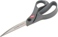 Clauss - 3-1/4" LOC, 8" OAL Titanium Standard Shears - Right Hand, Glass Filled Nylon Offset Handle, For General Purpose Use - Best Tool & Supply