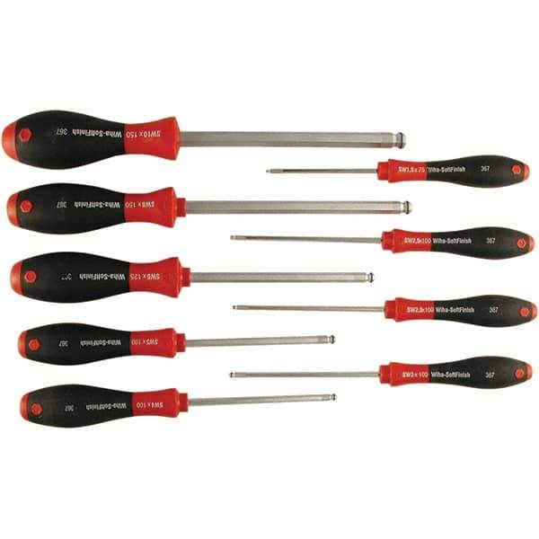 Wiha - 9 Piece Ball Hex Screwdriver Set - Comes in Box - Best Tool & Supply