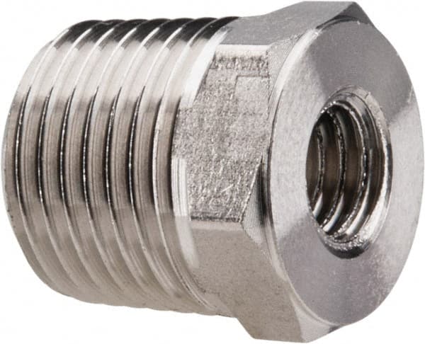 M5x1 Thread, M5x0.8 Female Thread, R(PT) 1/8 Male Thread, Metal Barbed Mini Tube Bushing Stainless Steel