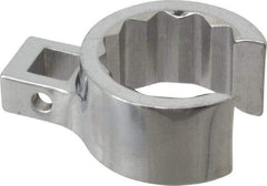 Proto - 1-1/16" 12 Point 3/8" Drive Chrome Flare Nut Crowfoot Wrench - 1-17/32" Head Diam x 25/32" Head Thickness, 1-1/2" OAL - Best Tool & Supply