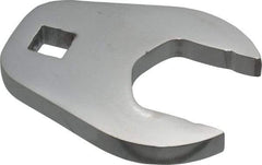 Proto - 1-3/8" 1/2" Drive Full Polish Chrome Open End Crowfoot Wrench - 2-23/32" Head Diam x 3/8" Head Thickness, 2-47/64" OAL - Best Tool & Supply