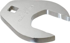 Proto - 1-11/16" 1/2" Drive Full Polish Chrome Open End Crowfoot Wrench - 3-11/32" Head Diam x 1/2" Head Thickness, 3-15/64" OAL - Best Tool & Supply