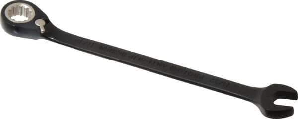 Proto - 11/32" 12 Point Combination Wrench - 15° Head Angle, 5-15/16" OAL, Steel, Black Chrome Finish - Best Tool & Supply