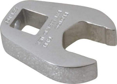 Proto - 14mm 3/8" Drive Chrome Crowfoot Wrench - 1-3/16" Head Diam x 1/4" Head Thickness, 1-1/2" OAL - Best Tool & Supply