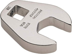 Proto - 15mm 3/8" Drive Chrome Crowfoot Wrench - 1-11/32" Head Diam x 1/4" Head Thickness, 1-5/8" OAL - Best Tool & Supply