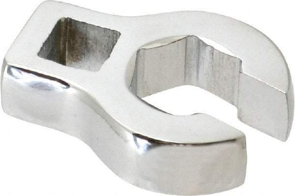 Proto - 15mm 6 Point 3/8" Drive Chrome Flare Nut Crowfoot Wrench - 1-11/32" Head Diam x 1/4" Head Thickness, 1-11/16" OAL - Best Tool & Supply