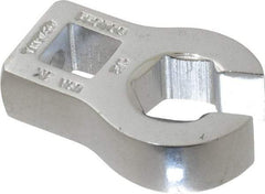 Proto - 1/2" 6 Point 3/8" Drive Chrome Flare Nut Crowfoot Wrench - 1-3/32" Head Diam x 1/4" Head Thickness, 1-5/8" OAL - Best Tool & Supply