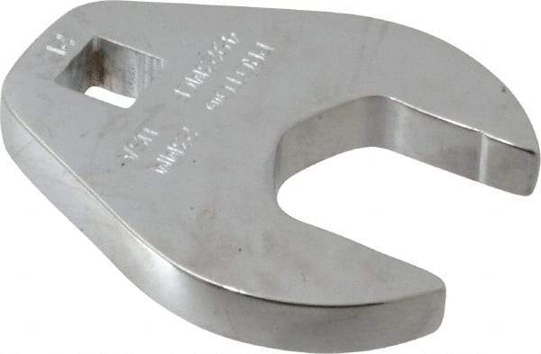 Proto - 23mm 3/8" Drive Chrome Crowfoot Wrench - 2-1/32" Head Diam x 1/4" Head Thickness, 2-11/32" OAL - Best Tool & Supply