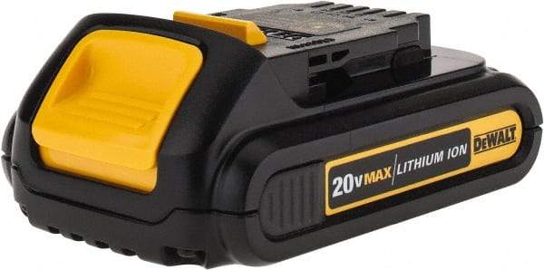 DeWALT - 20 Volt Lithium-Ion Power Tool Battery - 1.5 Ahr Capacity, 1/2 hr Charge Time, Series 20V Max - Best Tool & Supply