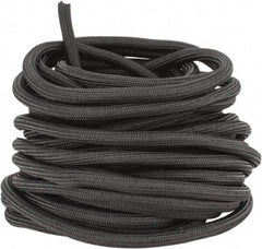 Techflex - Black Braided Cable Sleeve - 75' Coil Length, -103 to 257°F - Best Tool & Supply