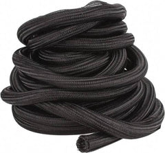 Techflex - Black Braided Cable Sleeve - 50' Coil Length, -103 to 257°F - Best Tool & Supply