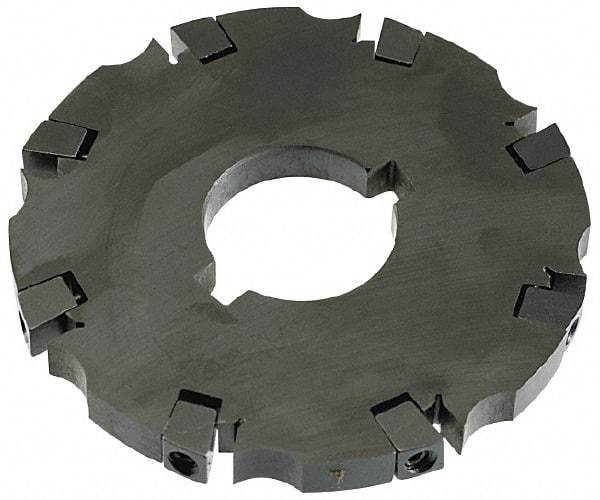 APT - Arbor Hole Connection, 0.53" Cutting Width, 3-1/16" Depth of Cut, 8" Cutter Diam, 1-1/4" Hole Diam, 16 Tooth Indexable Slotting Cutter - SM81 Toolholder, CTA 2 Insert - Best Tool & Supply