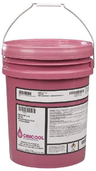 Cimcool - Cimtech 410C, 5 Gal Pail Cutting & Grinding Fluid - Synthetic, For Boring, Drilling, Milling, Reaming - Best Tool & Supply