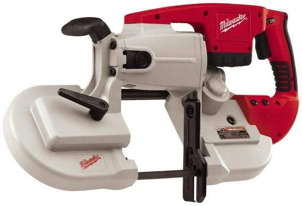 Milwaukee Tool - 28 Volt, 44-7/8" Blade, 350 SFPM Cordless Portable Bandsaw - 5" (Round) & 5 x 5" (Rectangle) Cutting Capacity, Lithium-Ion Battery Not Included - Best Tool & Supply