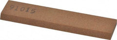 Made in USA - 3-1/2" Long x 3/4" Wide x 3/16" Thick, Aluminum Oxide Sharpening Stone - Rectangle, Medium Grade - Best Tool & Supply