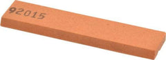 Made in USA - 3-1/2" Long x 3/4" Wide x 3/16" Thick, Aluminum Oxide Sharpening Stone - Rectangle, Fine Grade - Best Tool & Supply