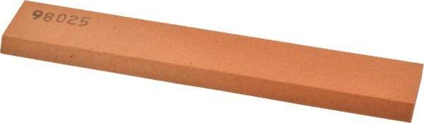 Made in USA - 6" Long x 1" Wide x 1/4" Thick, Aluminum Oxide Sharpening Stone - Rectangle, Fine Grade - Best Tool & Supply