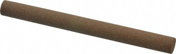 Made in USA - 4" Long x 3/8" Diam x 3/8" Thick, Aluminum Oxide Sharpening Stone - Round, Medium Grade - Best Tool & Supply