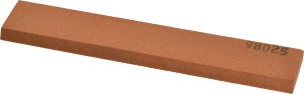 Made in USA - 5" Long x 1" Wide x 3/16" Thick, Aluminum Oxide Sharpening Stone - Rectangle, Fine Grade - Best Tool & Supply