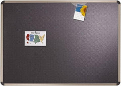 Quartet - 48" Wide x 36" High Cork Bulletin Board - Embossed Foam, Black - Best Tool & Supply