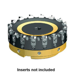 Kennametal - 10 Inserts, 80mm Cut Diam, 27mm Arbor Diam, 3mm Max Depth of Cut, Indexable Square-Shoulder Face Mill - 0/90° Lead Angle, 50mm High, Series AluMill - Best Tool & Supply