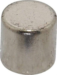 Mag-Mate - 3/8" Diam x 3/8" High Neodymium Rare Earth Magnet - 5.7 Lb Max Capacity, 200°F Max, Nickel Plated - Best Tool & Supply