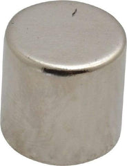 Mag-Mate - 1/2" Diam x 1/2" High Neodymium Rare Earth Magnet - 11.2 Lb Max Capacity, 200°F Max, Nickel Plated - Best Tool & Supply