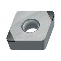 Walter - CCMW32.51 Grade WCB30 CBN Turning Insert - Uncoated, 80° Diamond, 3/8" Inscr Circle, 5/32" Thick, 1/64" Corner Radius - Best Tool & Supply