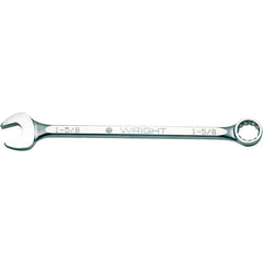 Wright Tool & Forge - Combination Wrenches; Type: Combination Wrench ; Tool Type: SAE ; Size (Inch): 1-7/16 ; Number of Points: 12 ; Finish/Coating: Satin Finish ; Material: Alloy Steel - Exact Industrial Supply