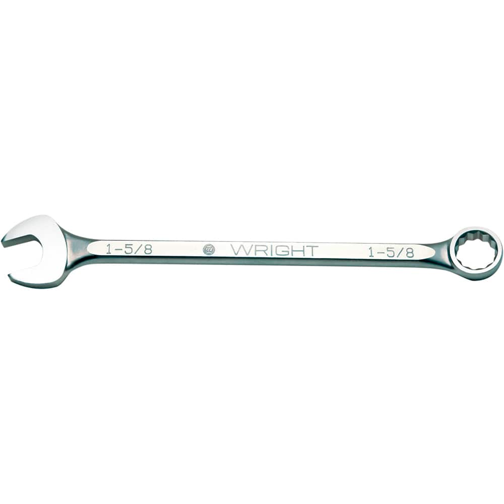 Combination Wrench: 23'' OAL, Alloy Steel, Satin Finish