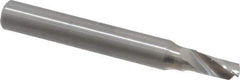 Onsrud - 3/16" Cutting Diam x 3/8" Length of Cut, 1 Flute, Upcut Spiral Router Bit - Uncoated, Right Hand Cut, Solid Carbide, 2" OAL x 1/4" Shank Diam, Single Edge, 22° Helix Angle - Best Tool & Supply