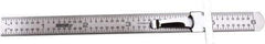 Johnson Level & Tool - 6" Long, 1/32, 1/64" and 1mm Graduation, Steel Rule - English Graduation Style, Gray, Anodized Finish - Best Tool & Supply