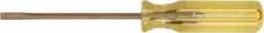 Ampco - 195mm OAL Nonsparking Slotted Screwdriver - 100mm Blade Length, Straight Shank, Acetate Handle - Best Tool & Supply