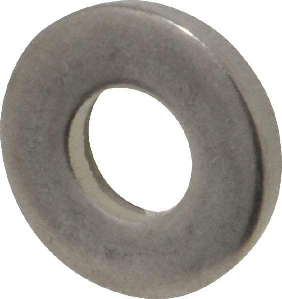 Gibraltar - 1/4" Screw, Grade 18-8 Stainless Steel Standard Flat Washer - 9/32" ID x 5/8" OD, 1/8" Thick, Plain Finish - Best Tool & Supply