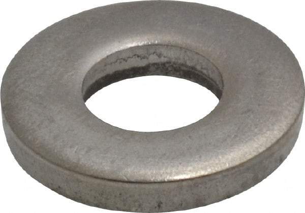 Gibraltar - 5/16" Screw, Grade 18-8 Stainless Steel Standard Flat Washer - 11/32" ID x 3/4" OD, 1/8" Thick, Plain Finish - Best Tool & Supply