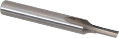 Onsrud - 1/8" Diam, 1/4" Shank Diam, 5/16" Length of Cut, 1 Flute Single Edge Straight Router Bit - 2" Overall Length, Right Hand Cut, Solid Carbide - Best Tool & Supply